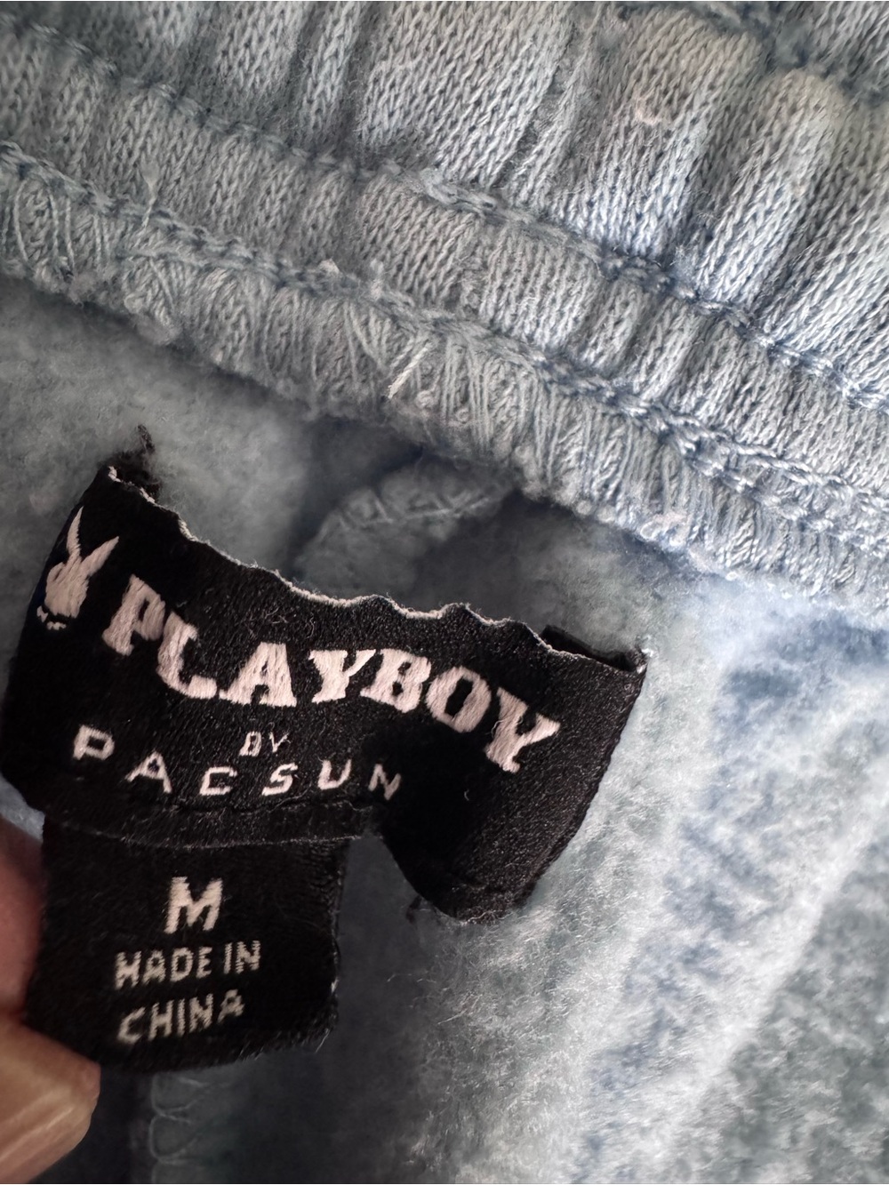 PLAYBOY Light Blue Drawstring Joggers - Picture 9 of 10